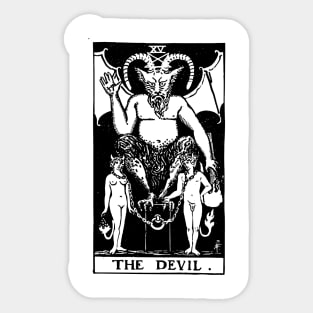 Tarot Card - Devil Sticker